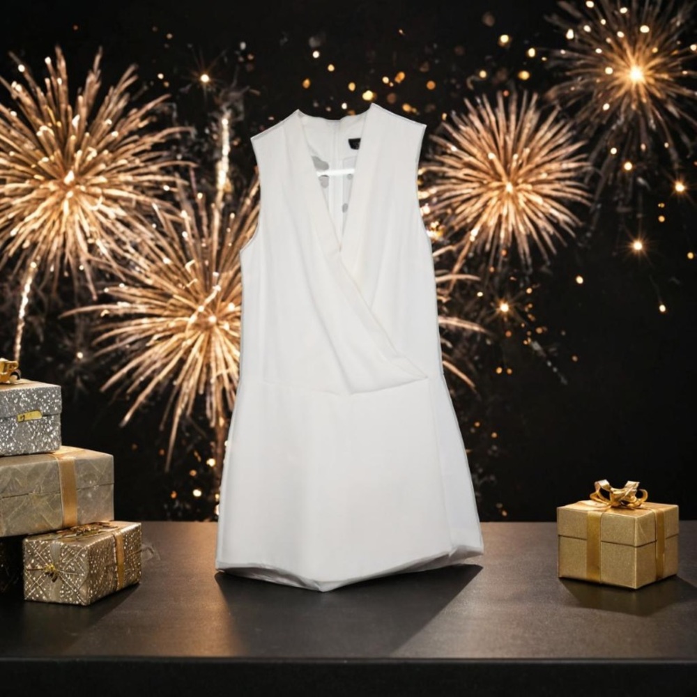 Topshop Ivory Sleeveless Romper